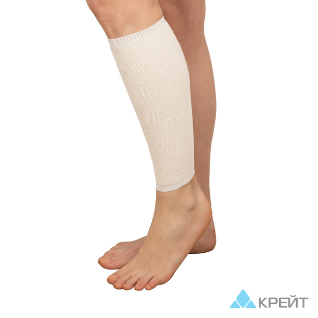 Бандаж компрессионный из полотна эластомерного на голень