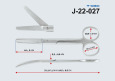 Ножницы тупоконечные вертикально изогнутые 140мм Н-3 П J-22-027