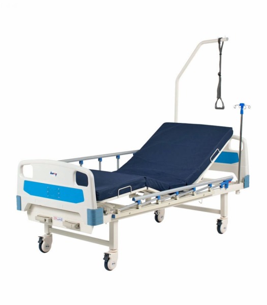 Кровать медицинская функциональная механическая Barry MB2pp (с матрасом)