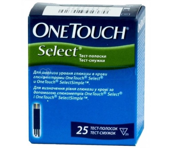 Тест-полоски ONE TOUCH Select №25
