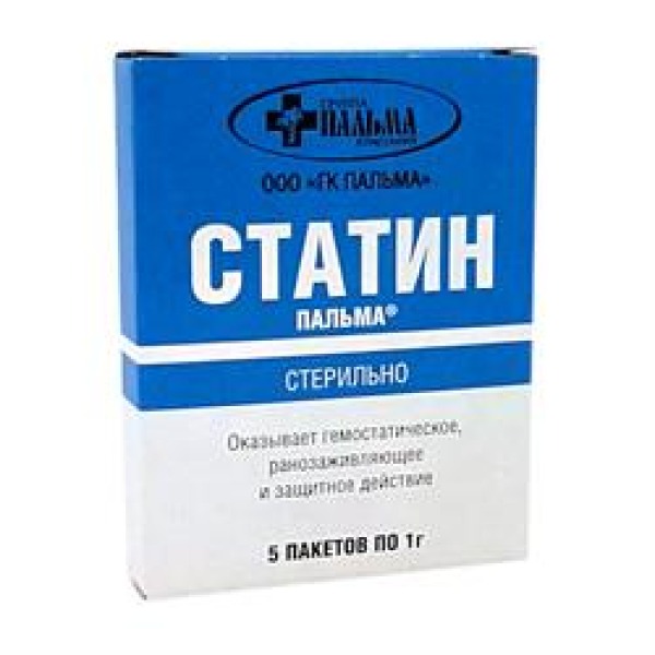 Статин, 5пак. по 1г в коробочке