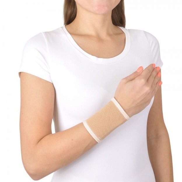 Бандаж для лучезапястного сустава У-802,  №4 (XL), бежевый