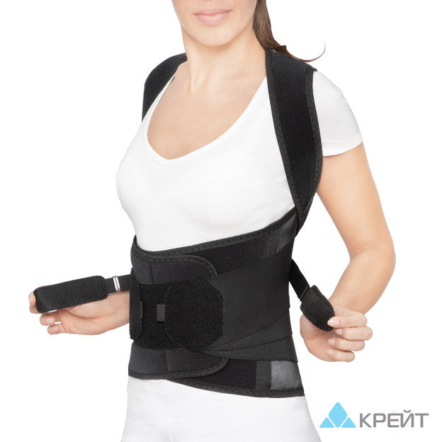 Б-504 Корсет ортопедический грудопоясничный, №3, Р1, черный