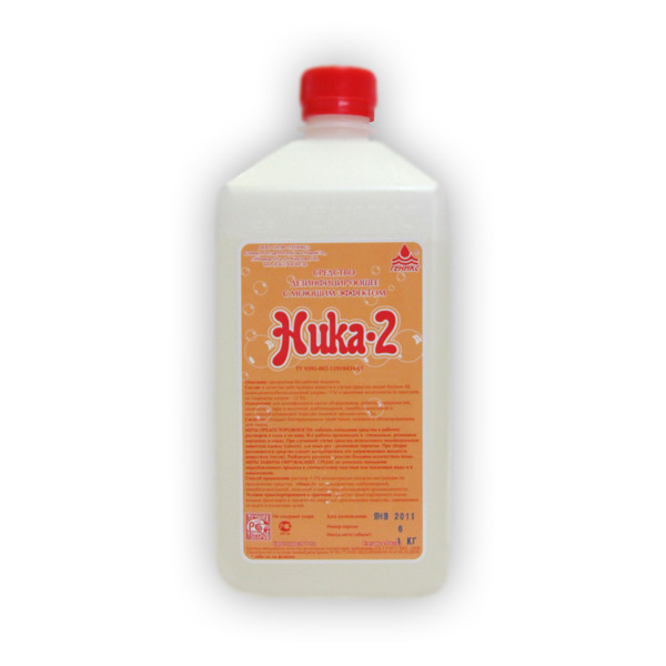 Ника-2 дезинфицирующее средство с моющим эффектом 1л