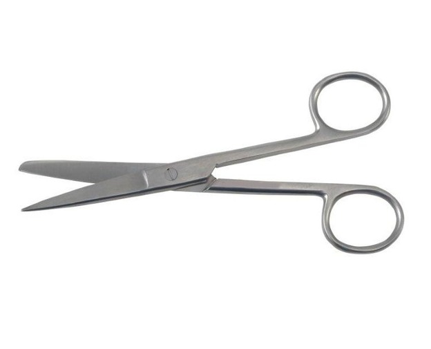 Ножницы 1 острый конец прямые 145мм J-22-012