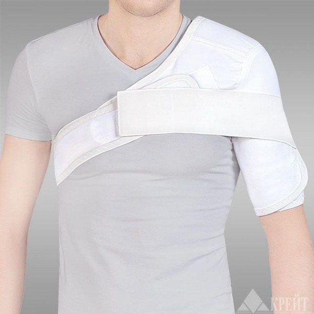 Бандаж для плеча и предплечья F-623 №5 белый