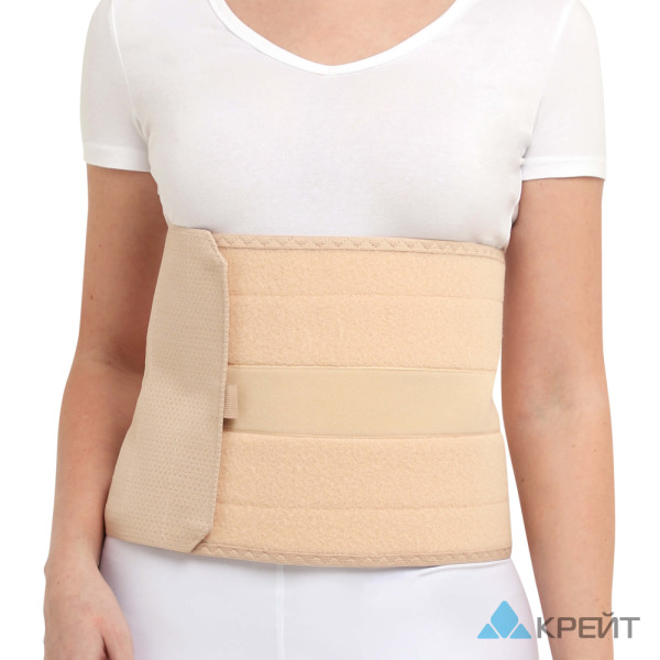 Бандаж грыжевой на брюшную стенку Б-445, №6, 25 см, беж