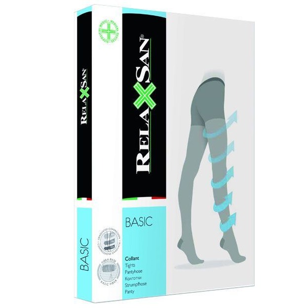 Колготы RelaxSan Collant 280 den, 22-27 mmHg, арт.980, №3, черный