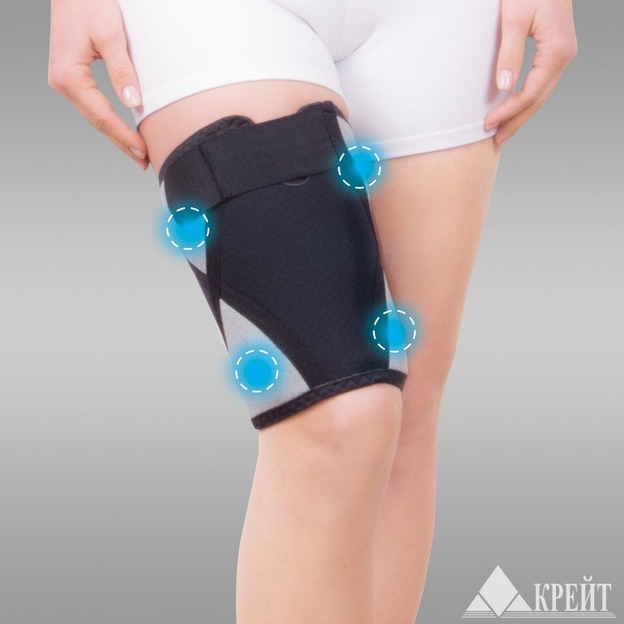 А-900/Б Бандаж для бедра и голени с аппликаторами биомагнитными медицинскими - 