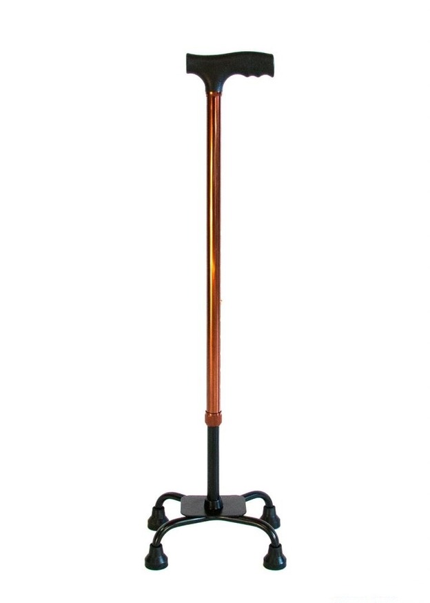 Трость опорная с четырьмя ножками ТР4. Основание:Малое