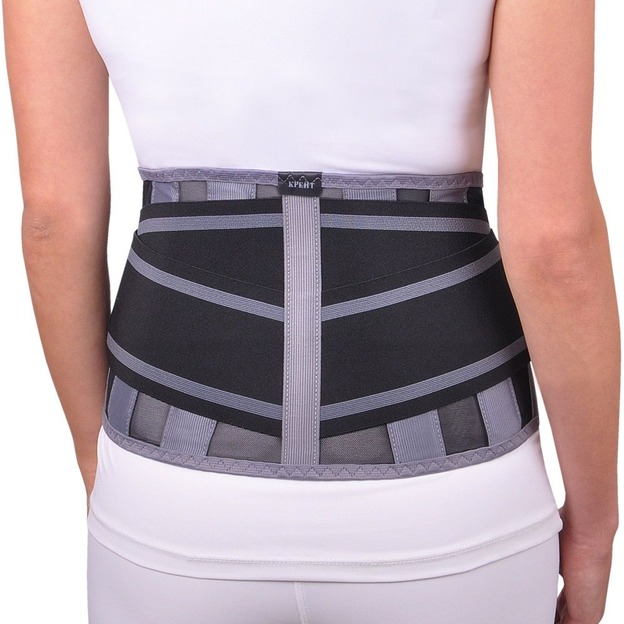 Корсет ортопедический пояснично-крестцовый Б-2502 ПР №6, черно-серый