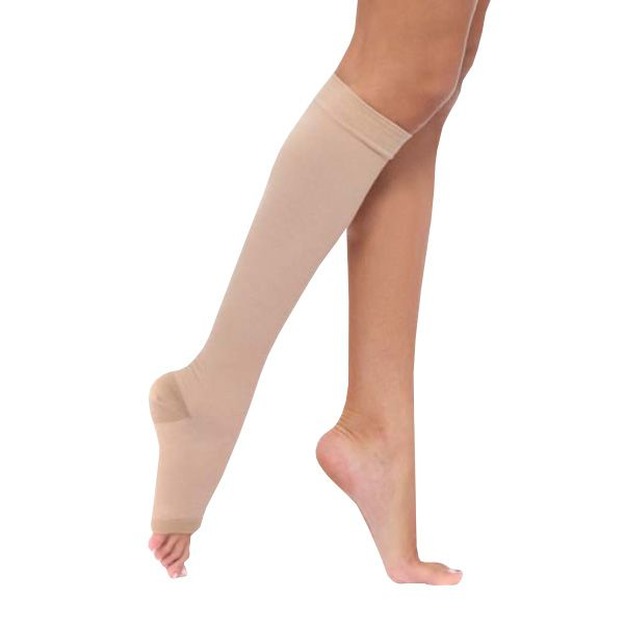Чулки компрессионные до колена с открытым мыском (I класс компрессии), (пара) кремовый, Г1(п)-К , №5
