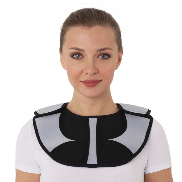 А-350 Бандаж для воротниковой зоны и грудного отдела с аппликаторами биомагнитными мед. №3