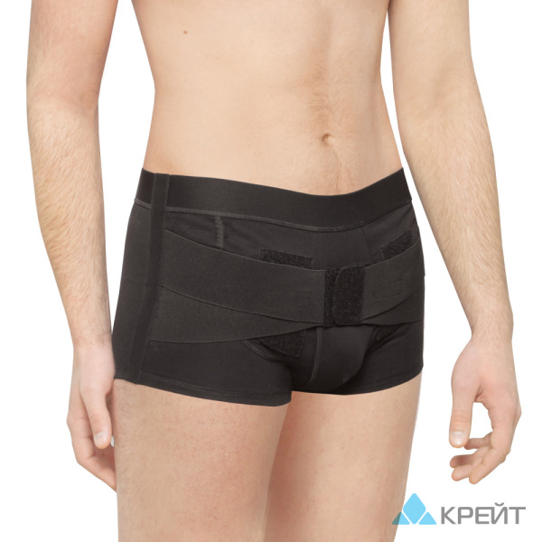 Бандаж грыжевой паховый Б-451, №2 черный