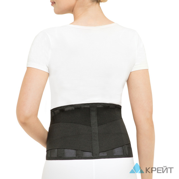 Корсет ортопедический пояснично-крестцовый Б-502/4 МР, №6 черный