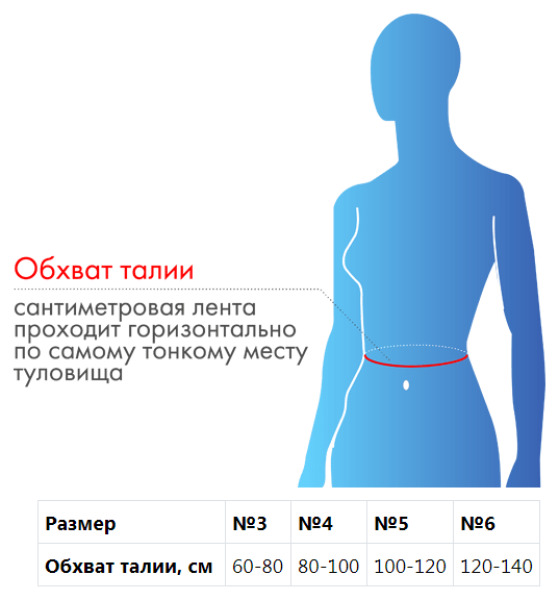 Б-440 Бандаж грыжевой на брюшную стенку, №5, 20 см, черный