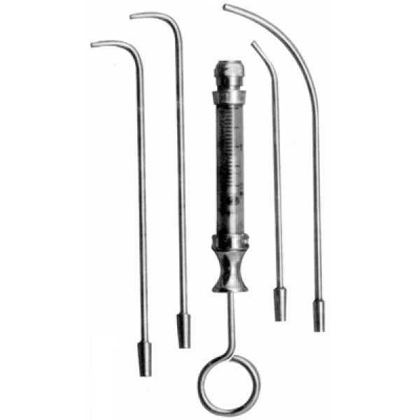 Шприц для внутригортанных вливаний и промываний миндалин 5мл Щ-14