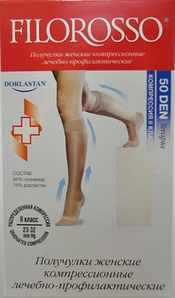 Гольфы компрессионные 2-й кл. р.35-40(черн.) 50ден