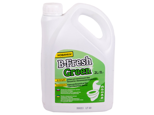 Жидкость для биотуалетов "B-FRESH GREEN" (в нижний бак, зеленая без формальдегида, объем 2л)