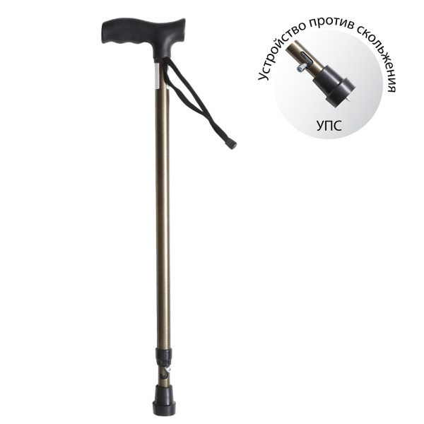 СТ-ТРП-03/Трость опорная раздвижная по ТУ-9451-001-22406398-99 (с покрытием, с УПС), бронза