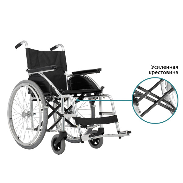 Кресло-коляска Ortonica Base Lite 150 (PU/18) облегченная