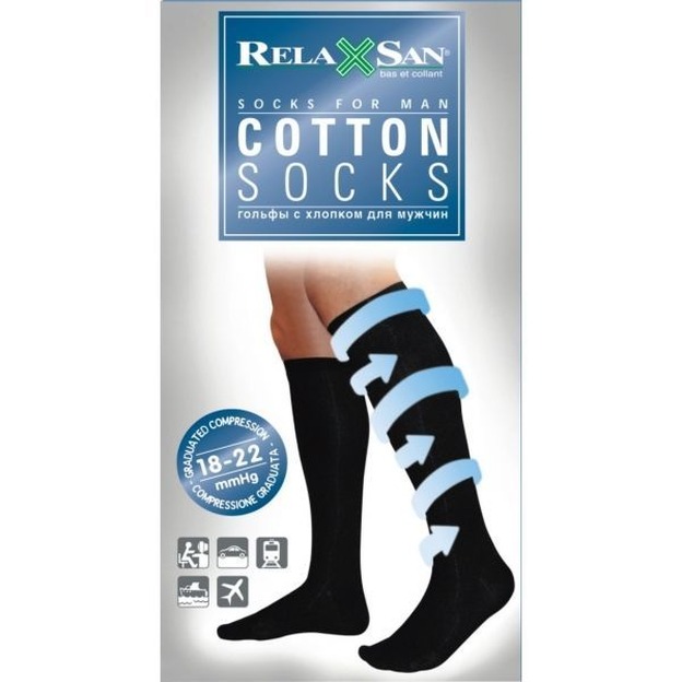 Гольфы мужские CotSocks 18-22 mmHg, арт.820, №4, черный