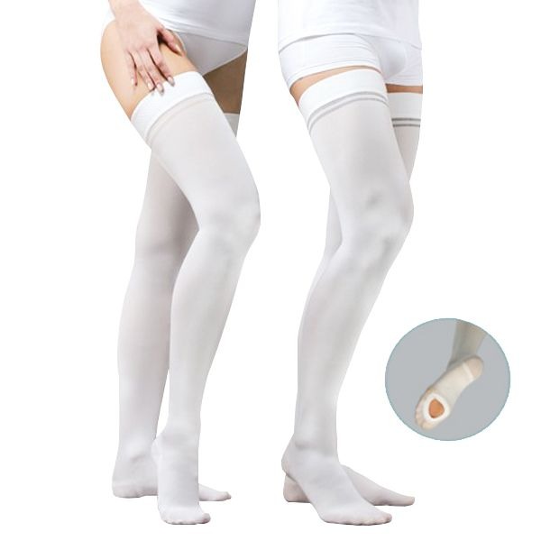 Чулки  мед. эласт. компрес. лечеб. 0403 Hospital (18-21 мм 170-182) №5 бел