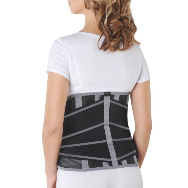 Корсет ортопедический грудопоясничный Б-2503, №4 черно-серый