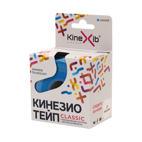 Кинезио-тейп Kinexib Classic (5м*5см) , №0, синий